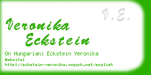 veronika eckstein business card